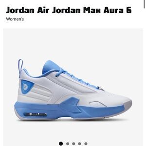 Women’s Jordan Aura 6 Carolina blue and white